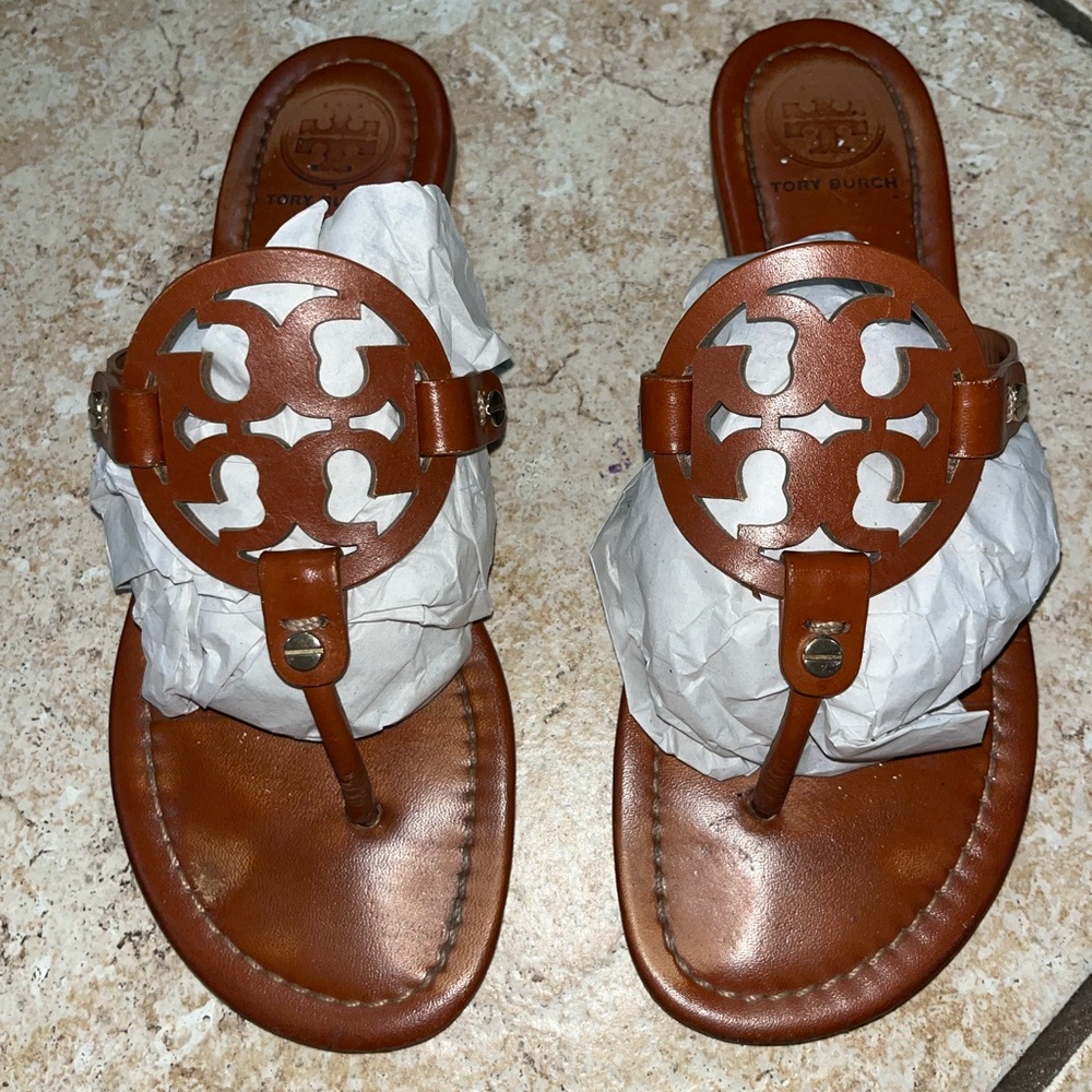 Tory Burch Brown Miller Sandals